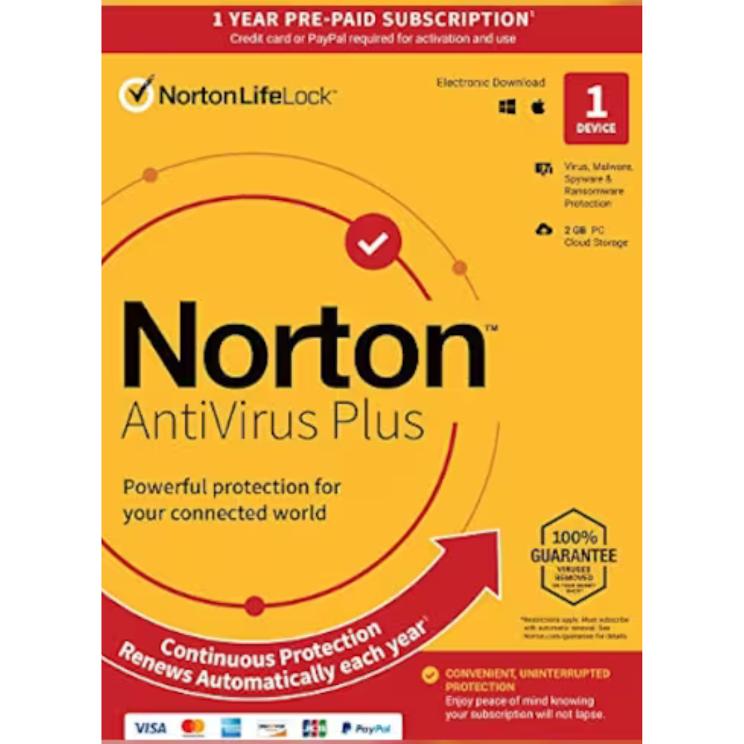 Norton AntiVirus Plus | 1 Device | 3 Years